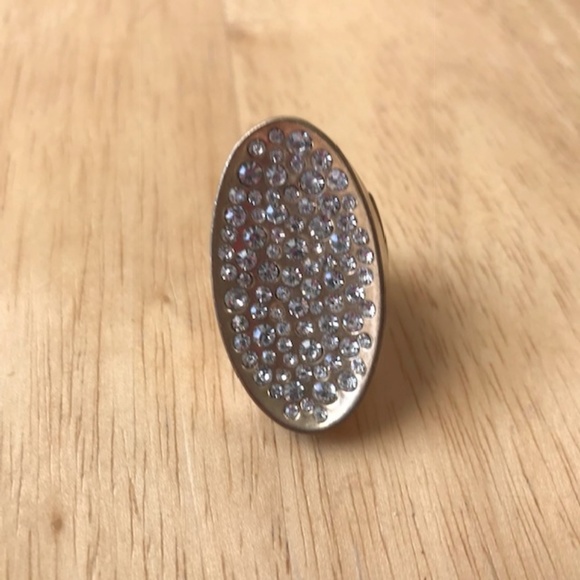 Rhinestone Stretch Ring Retro Oval Shape Trendy - Picture 2 of 7